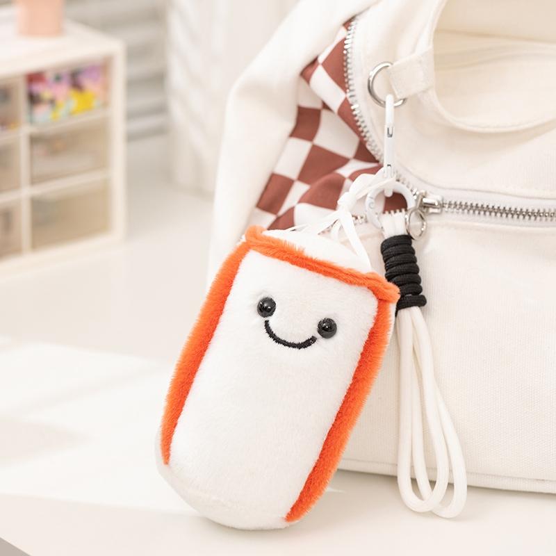 12cm Kawaii Boxhandschuhe Gefülltes Plüschtier Anhänger Kinder Boxsack Handgemachte Puppe Schlüsselanhänger Weihnachtsgeschenk beige