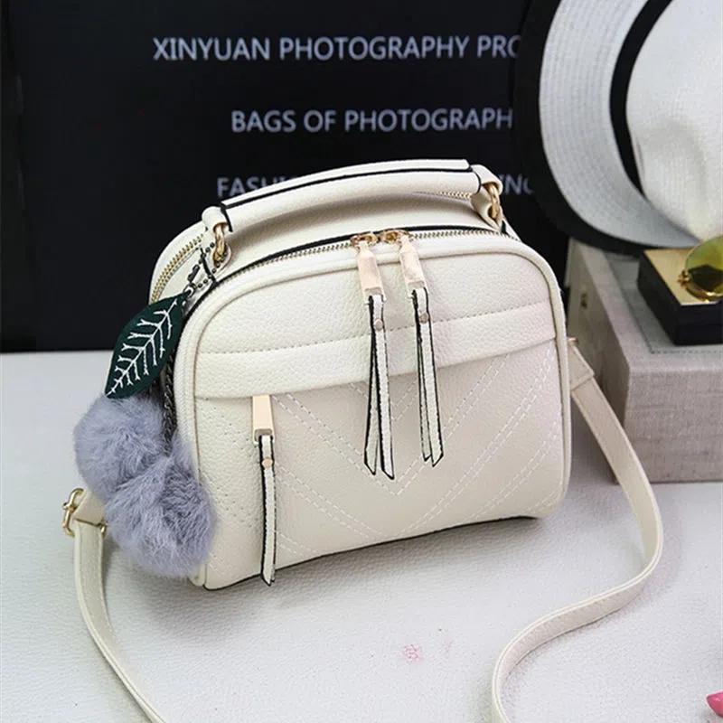 WTEMPO INS Taschen Damen Herbst Winter Einfarbig Handtasche Vielseitige One-Shoulder Umhängetasche Koreanische Studentin Casual Handtasche 23*12*19cm apricot