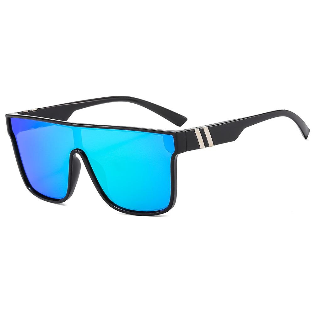 Mode Herren Damen Outdoor Polarisierte Sonnenbrille Fahren Sport Sonnenbrille UV400 Übergroße Rahmenbrille Reit-Sonnenbrille für Herren grün