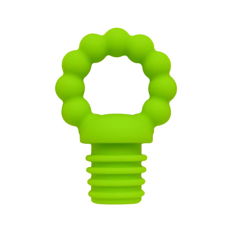 1 Stück Wiederverwendbare Silikon Weinflaschenverschlüsse Luftdichter Verschluss Winter Weinaufbewahrer Sicherer Korkenstopfen für Partydeko grün