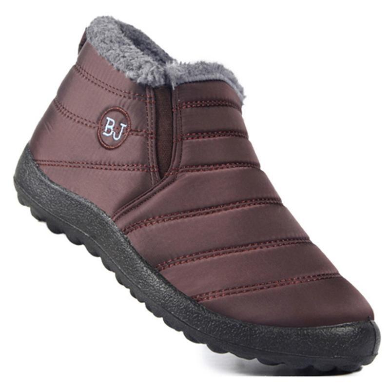 Stiefel Herren Leichte Winterschuhe für Herren 2025 Stiefeletten Herren Slipper Lässige Winterstiefel mit Fell Botas Para Hombre Schwarz 39