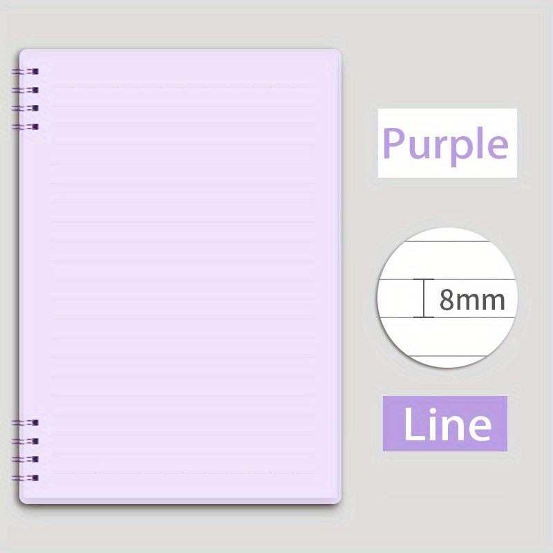 A5 Morandi Spirale Notebook Spule Notizblock Täglichen Wöchentlich Agenda Planer Notebook Schreibwaren Büro Schule Liefert A5 violett