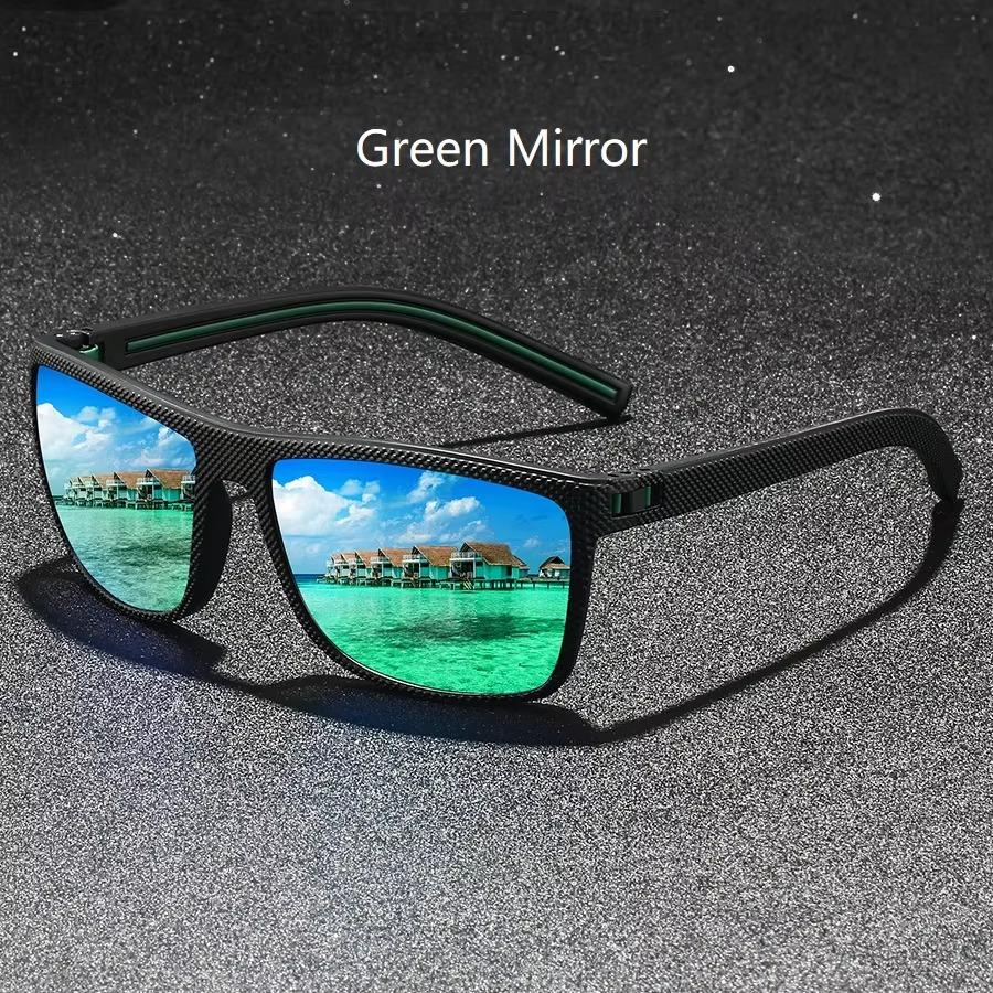 Polarisierte Sonnenbrille für Herren UV400 Schutz Leichter Rahmen Fahren Angeln Golf Quadratisch Mode Sonnenbrille Damen