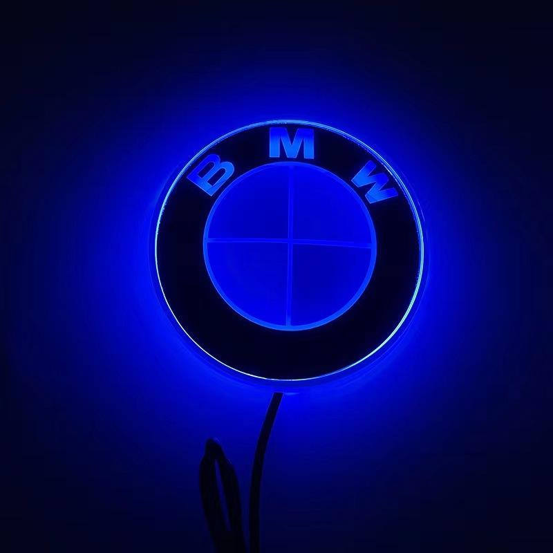 BMW Auto LED Logo Vorne Hinten Emblem Licht Abzeichen Lampe für BMW E82 E90 E91 E92 E93 E60 E61 F10 F07 E39 E63 E64 F12 F13 F30 E87 F20 blau