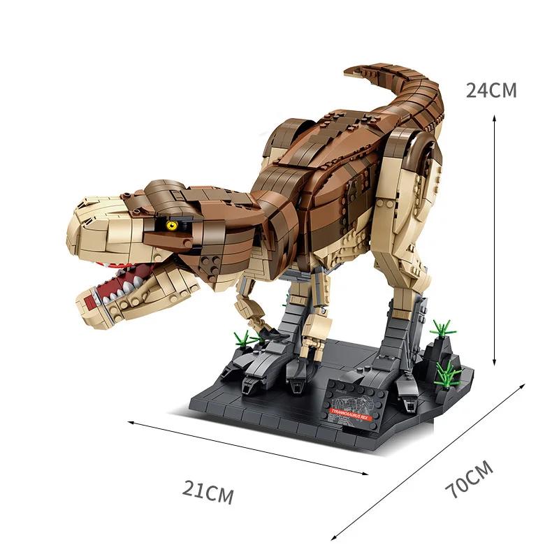 Jurassic Park Dinosaurier Welt Bausteine Tyrannosaurus Rex Ziegel Sets Brachiosaurus Jungen Spielzeug Kinder Weihnachtsgeschenke No Box