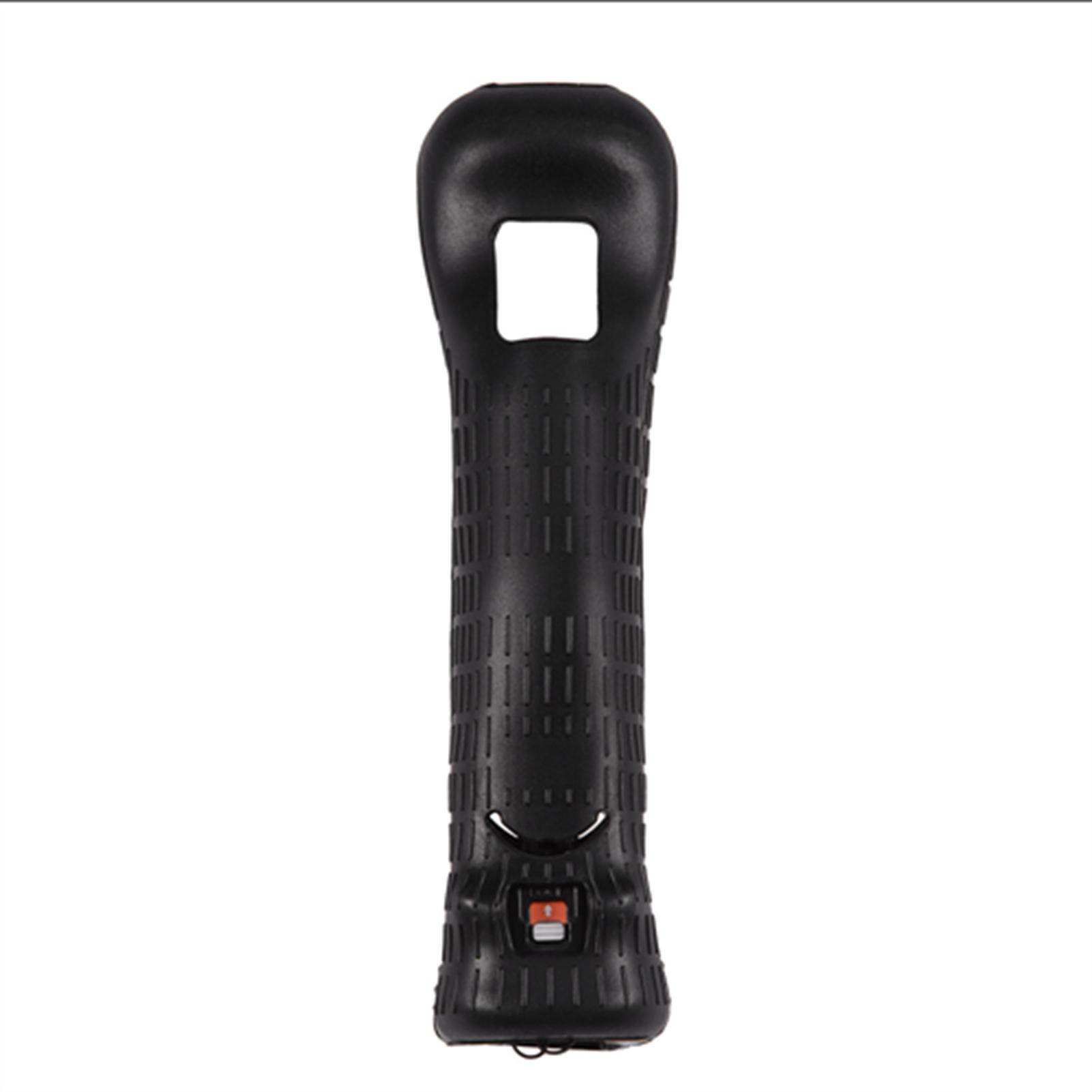 MotionPlus Sensor Adapter   Silikonhülle für Nintendo Wii Remote Controller Schwarz schwarz