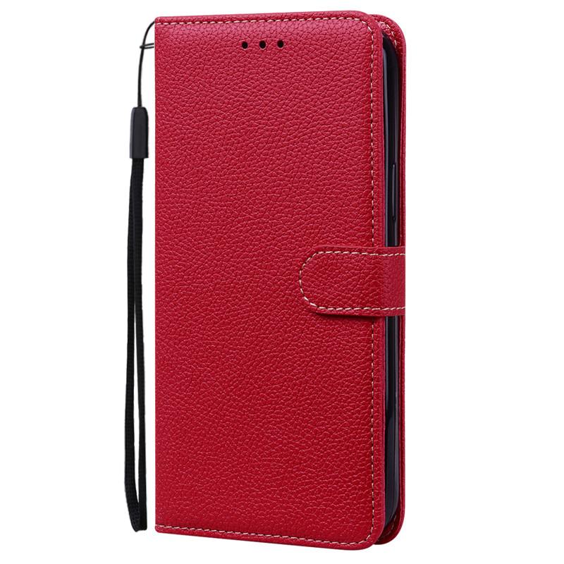 A22 Hülle für Samsung Galaxy A22 Hülle A225F Leder Flip Wallet Hülle für Samsung A22 5G Hülle A226B Weiche TPU Abdeckung Coque Fundas A22 4G SM-A225F dunkelrote