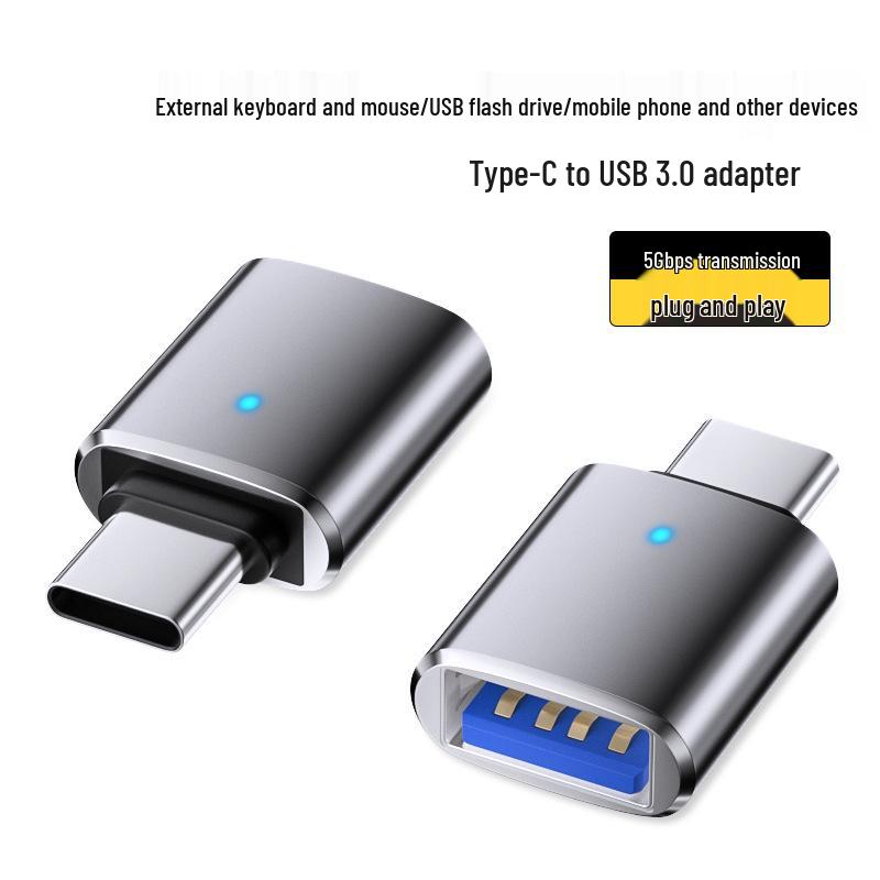 Typ-C auf USB 3.0 OTG Adapter mit Kontrollleuchte für Telefon, USB-Flash-Laufwerk und Computerkonvertierung