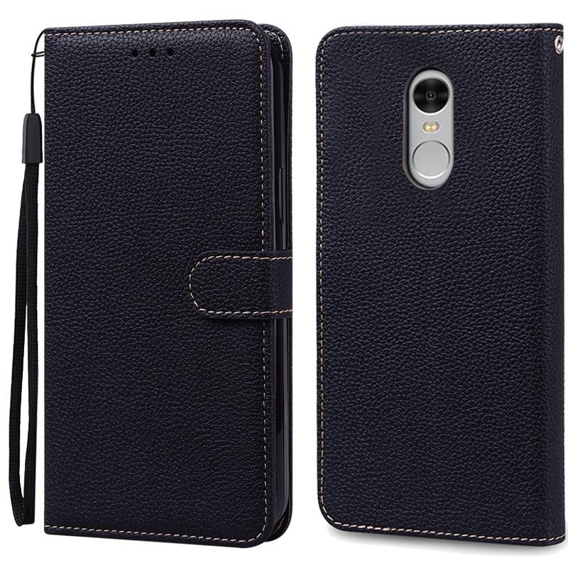 Für Xiaomi Redmi Note 4 Hülle Note 4X Leder Klapphülle Für Xiaomi Redmi Note 4 Global Brieftasche für Xiaomi Redmi Note 4X Handyhülle For Redmi Note 4 schwarz