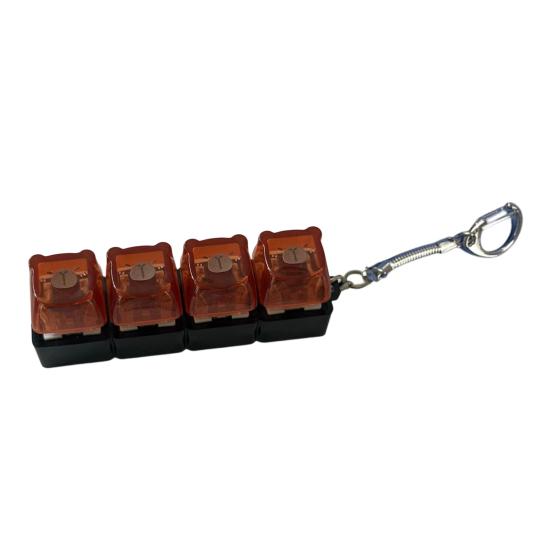 Capybara Fidget Tastatur Stressabbau Clicker Schlüsselanhänger Dekompression Tastatur Fingerknopf Sensorisches Spielzeug Rucksack Aufhänge-Dekoration kamelfarben