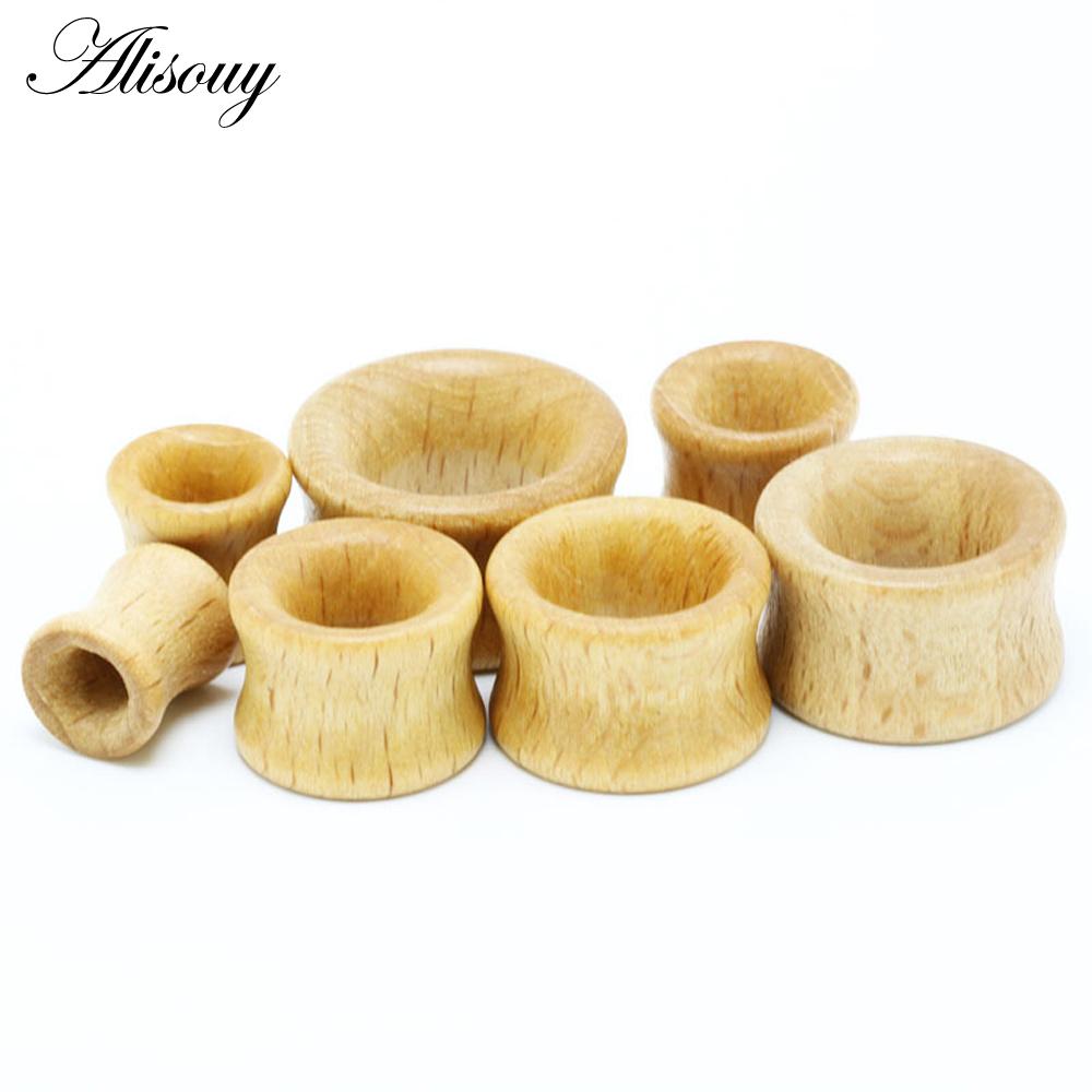 2 Stück Mode Flesh Tunnel Ohrstöpsel große Gauge Piercing Expander braun Bubinga Rosenholz 8mm-20mm Piercing Körperschmuck für Männer 12mm helle khaki