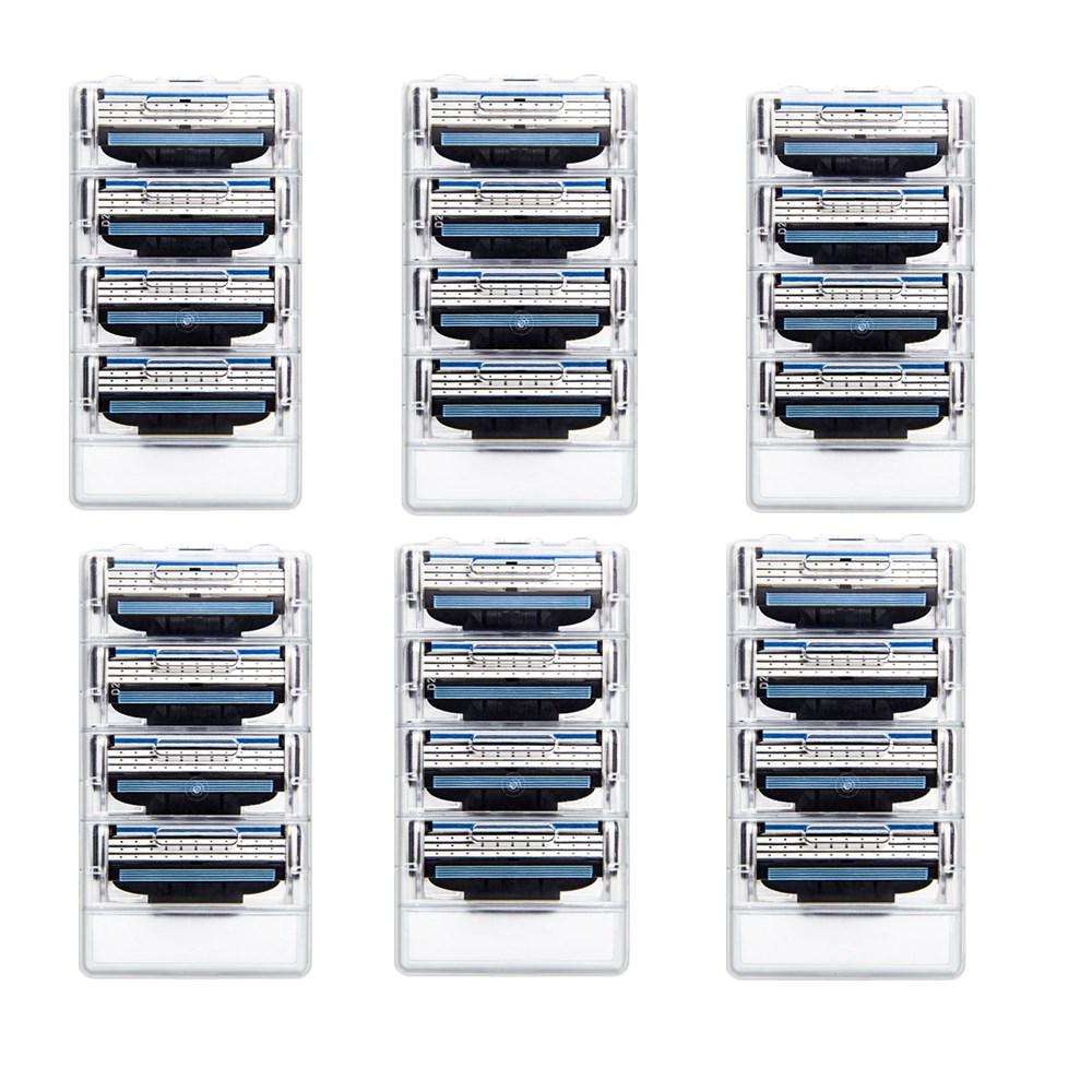 24 Stück Herrenrasierer Rasierklinge Mach 3 Rasierkassetten Gesichtspflege Rasierklingen Mache 3
