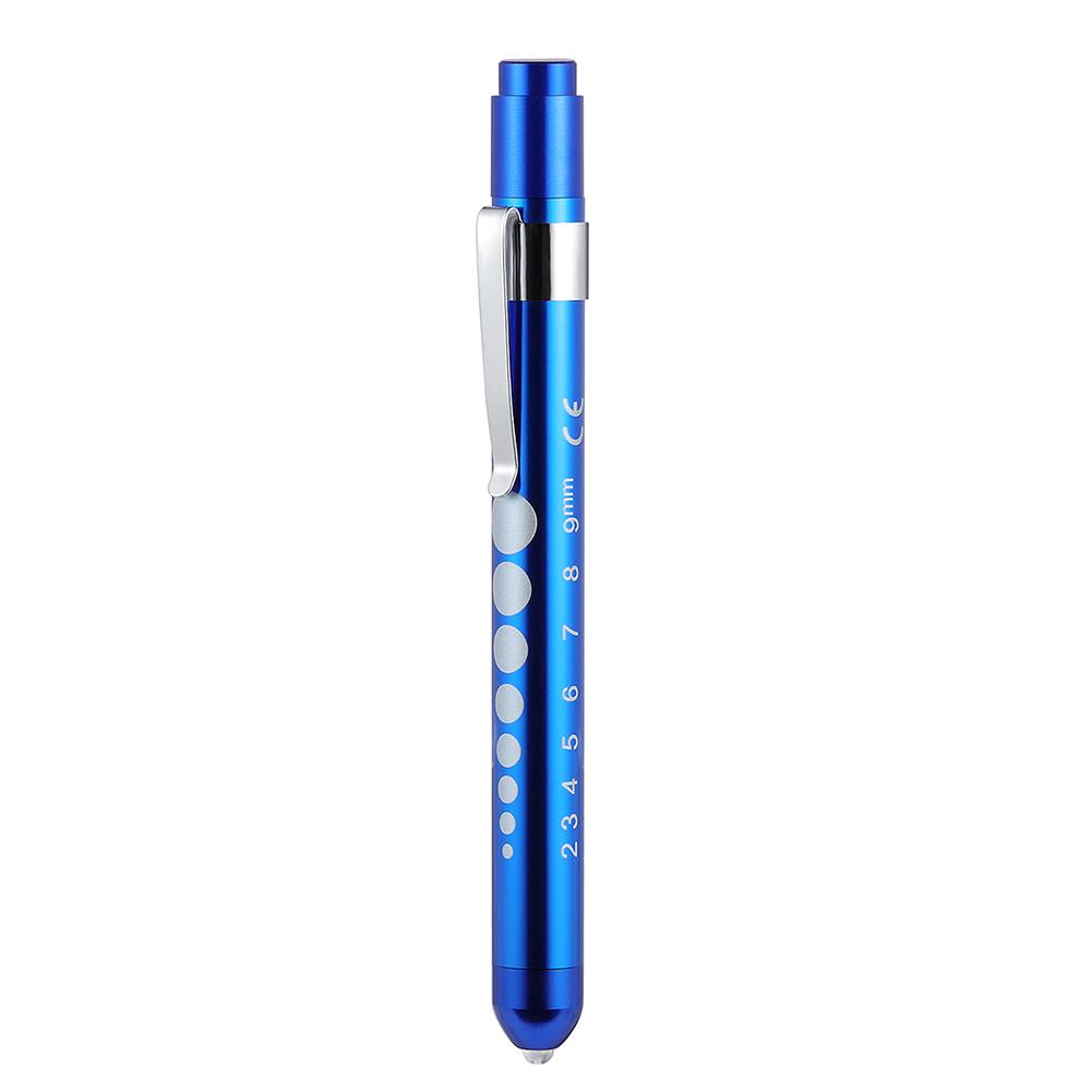 LED-Taschenlampe, medizinisch, mit Stift, Taschenlampe, tragbar, für Schüler blau