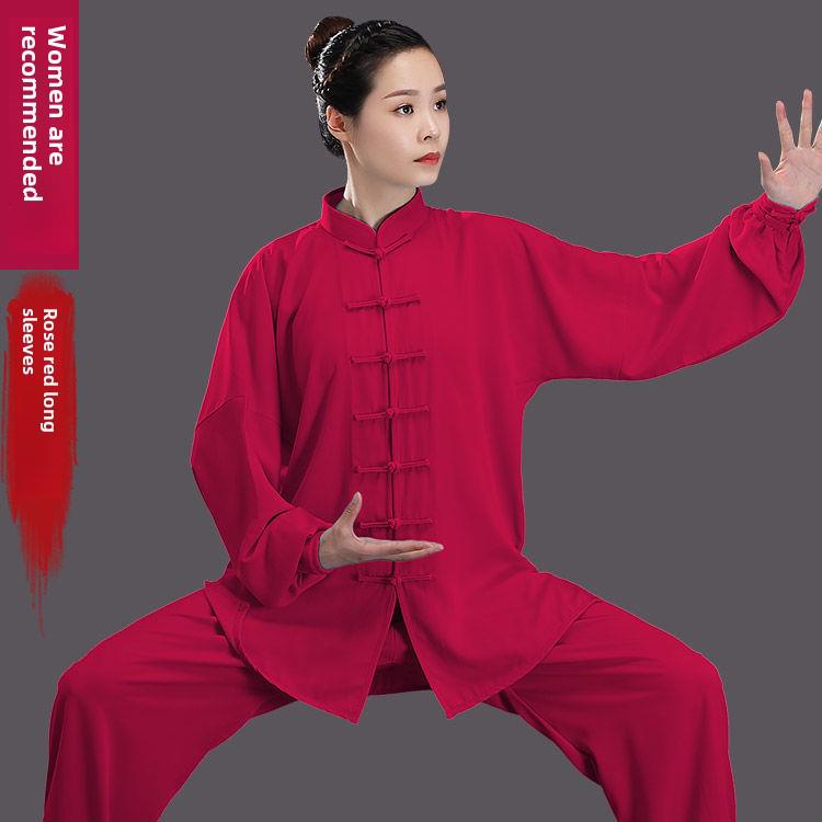 Baumwoll-Seiden Tai Chi Anzug für Damen & Herren - Frühling/Sommer Kampfsport-Aufführungskleidung Small