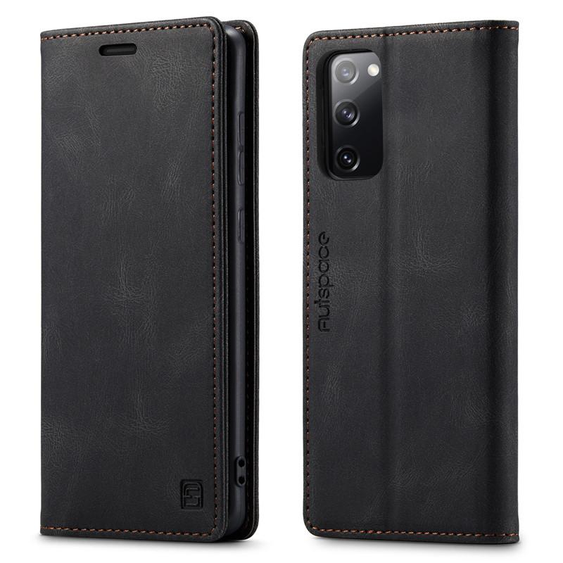 Für Samsung Galaxy S20 FE Hülle Brieftasche Magnetische Karten Klapphülle Galaxy S20 FE 5G Hülle Luxus Leder Handyhülle Abdeckung Ständer Galaxy S20 FE 5G schwarz