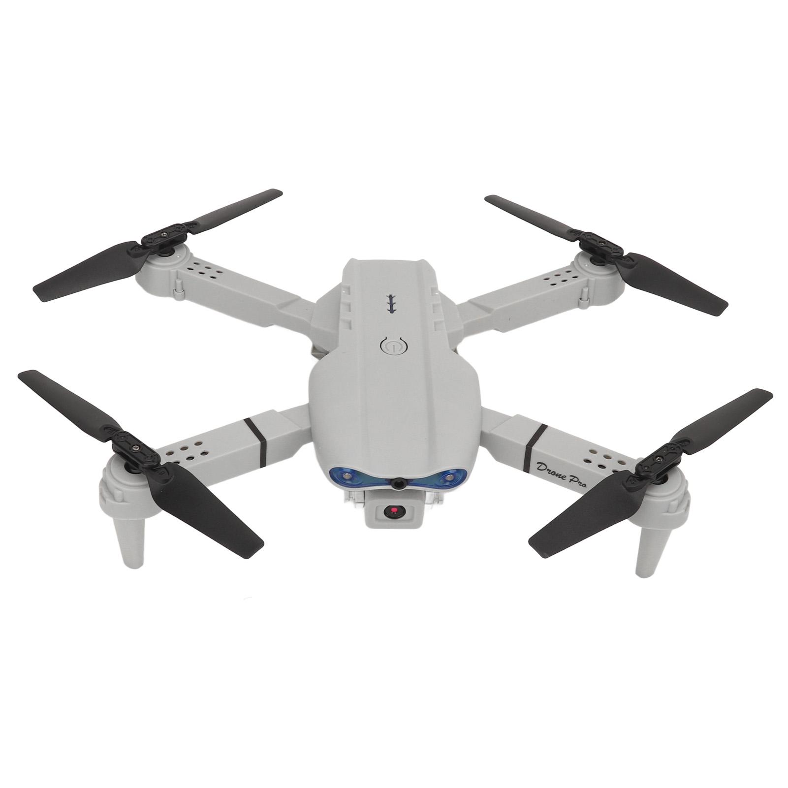 RC Drohne 4k Dual-Kamera Quadcopter Wifi Faltbarer Fernbedienungs-Quadcopter 3-Wege Hindernisvermeidung grau