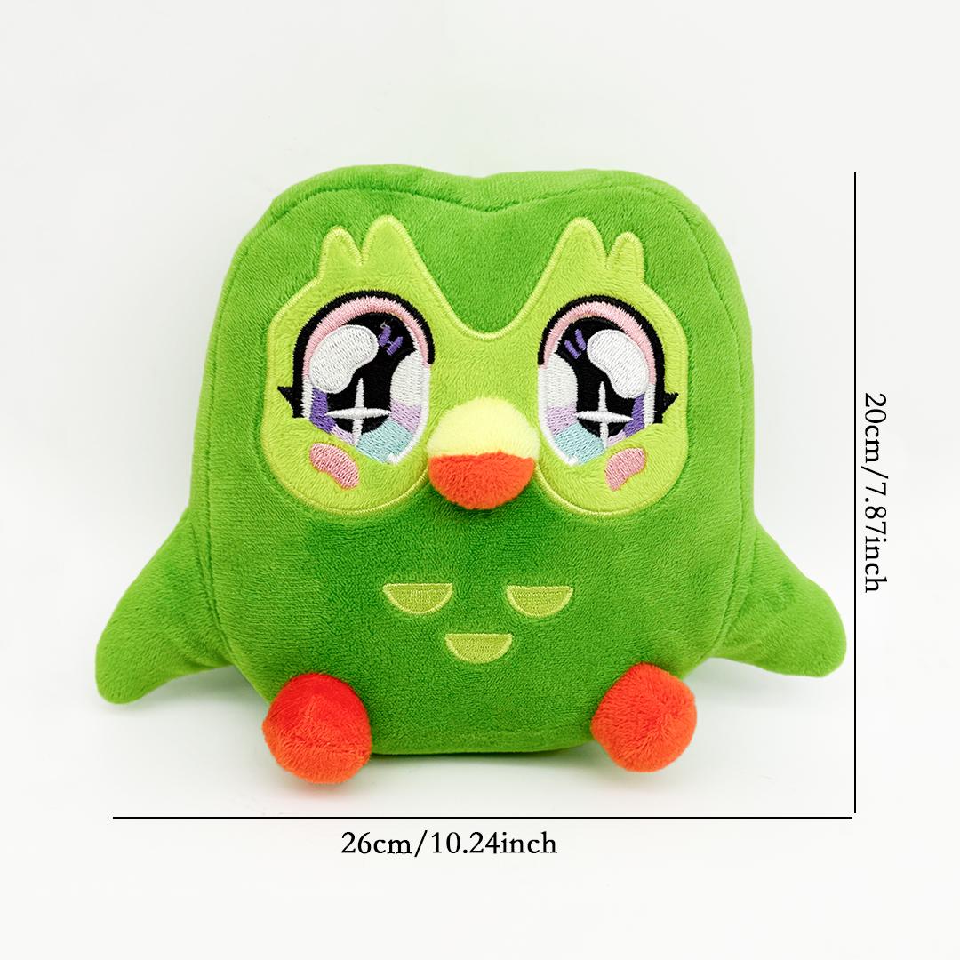 Treasuringu Neues grünes Eulen-Stofftier Kawaii Süßer Bär Kuscheltiere Coole lila Mädchen-Stofftiere Duobuff Kindergeburtstagsgeschenk