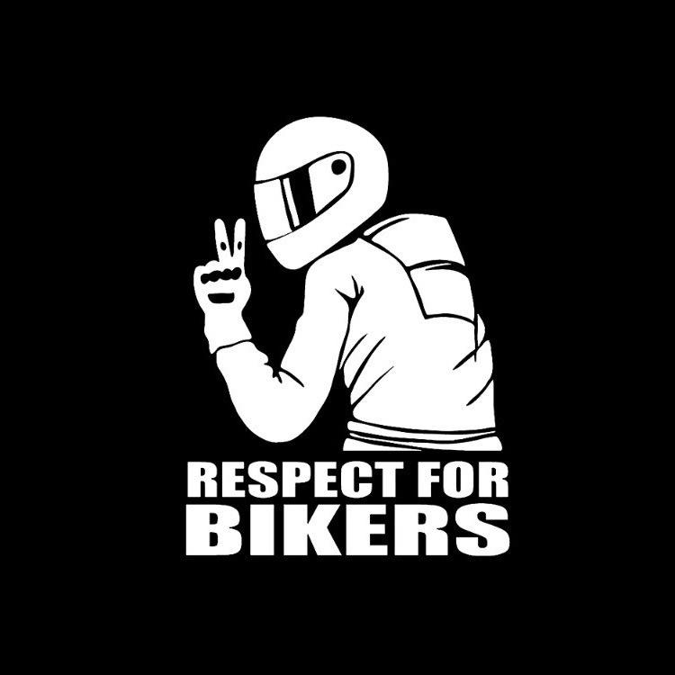 Biker Motorrad Lasergravierte Autoaufkleber