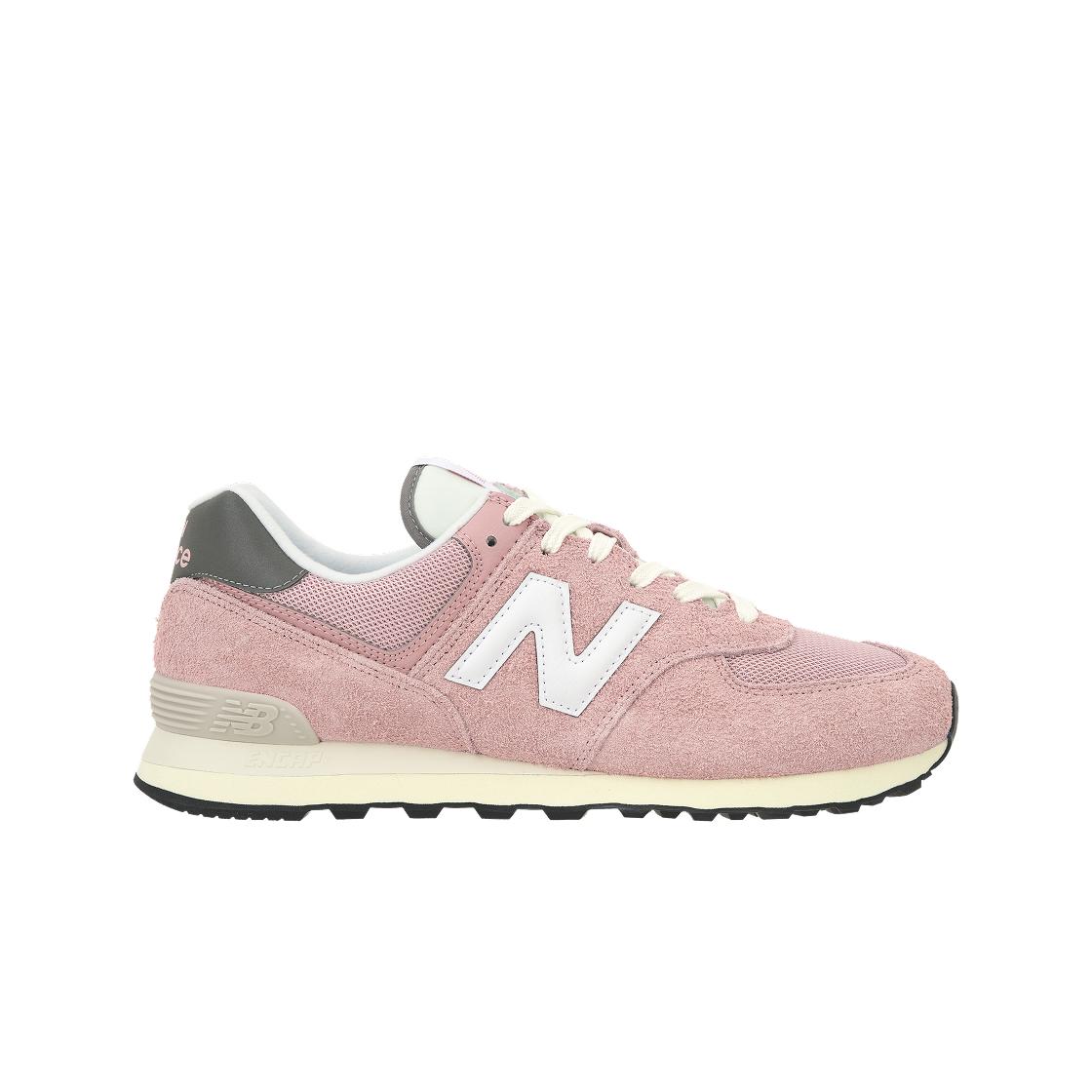 New Balance Nb 574 Bequem Stoßdämpfend Langlebig Niedrig geschnitten Freizeit Laufschuhe Unisex Sneaker Rosa U574HSA 41.5 white