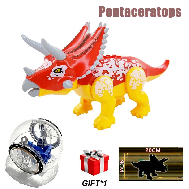 Jurassic World Bausteine Dinosaurier Figuren Steine Mit Flucht Gyrosphäre Tyrannosaurus Indominus I-Rex Zusammenbauen Kinderspielzeug