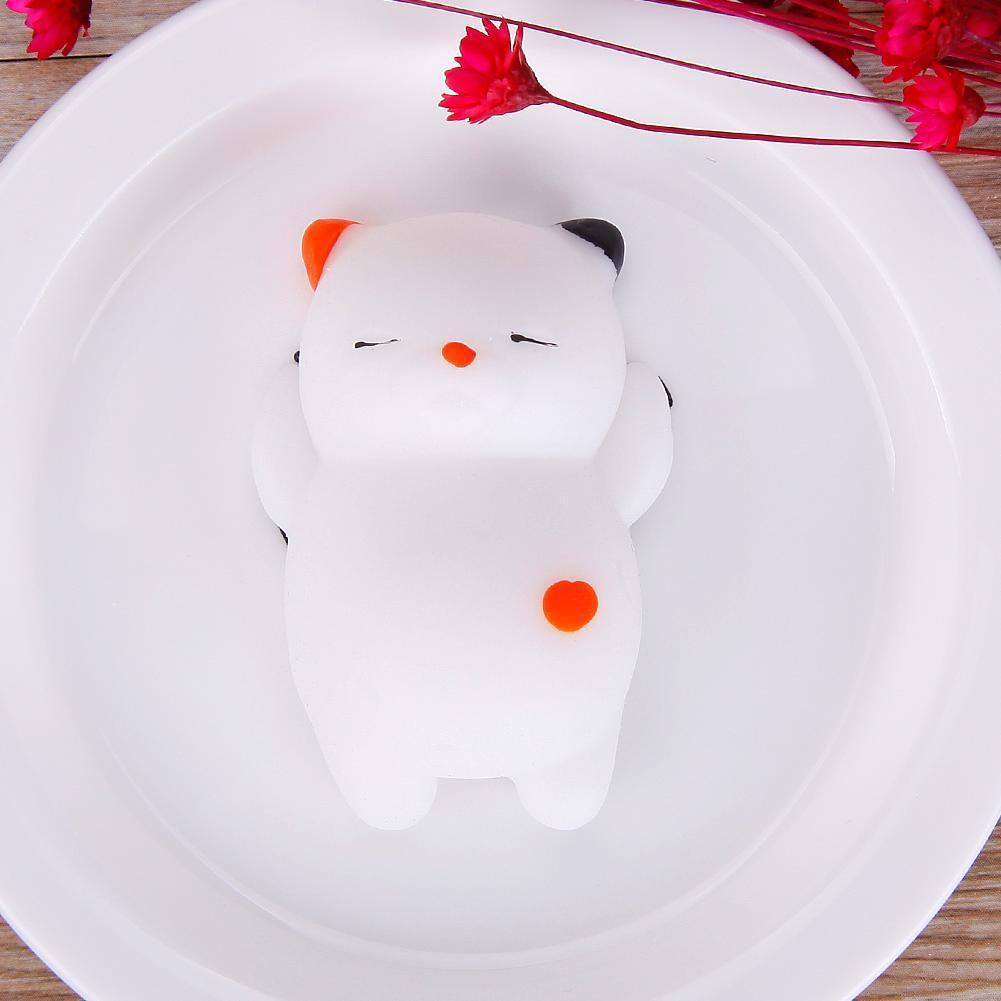 Neues Wintertier Mochi Soft Squeeze Cat Seal Heilspielzeug Abreact Fun Gift Flower Cat