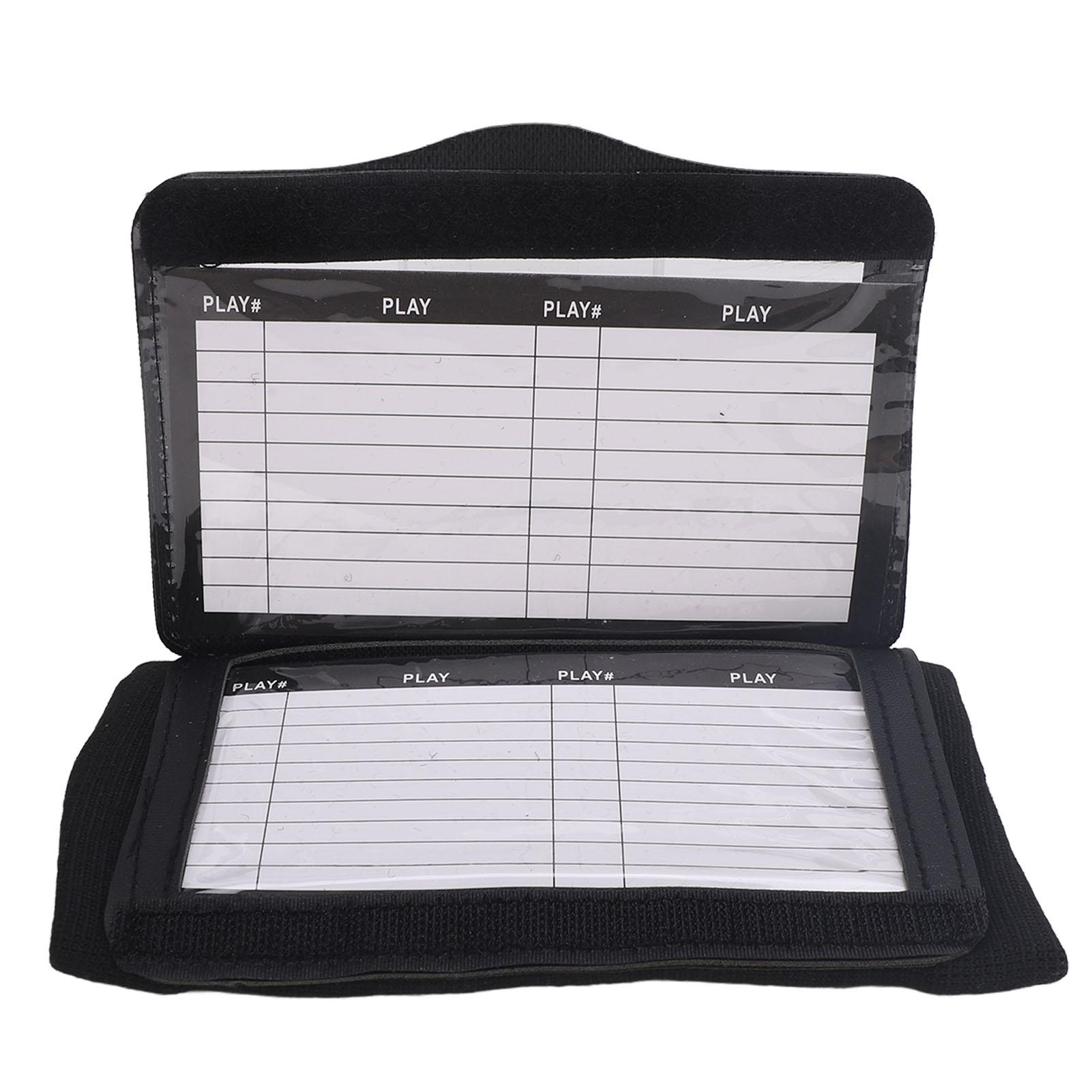 Football Armband Playbook Handgelenk Trainer Football Spiel Armband für Football Baseball Schwarz