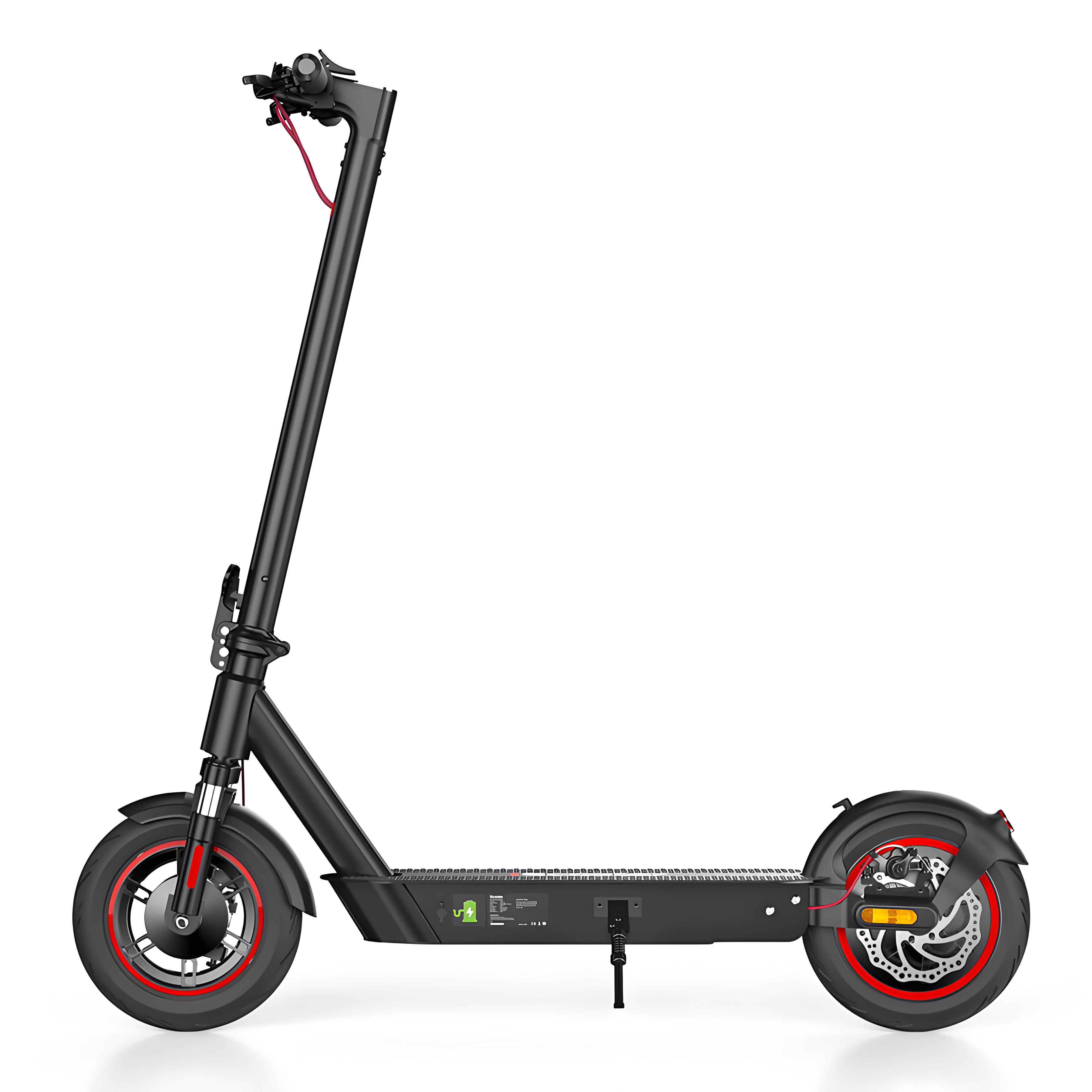 Iscooter i10Pro City E-Scooter für Erwachsene, 800-W-Motor, 48-V-15-AH-Akku, 10-Zoll-Reifen, E-Scooter, leiser Reifen, faltbarer Elektroroller schwarz