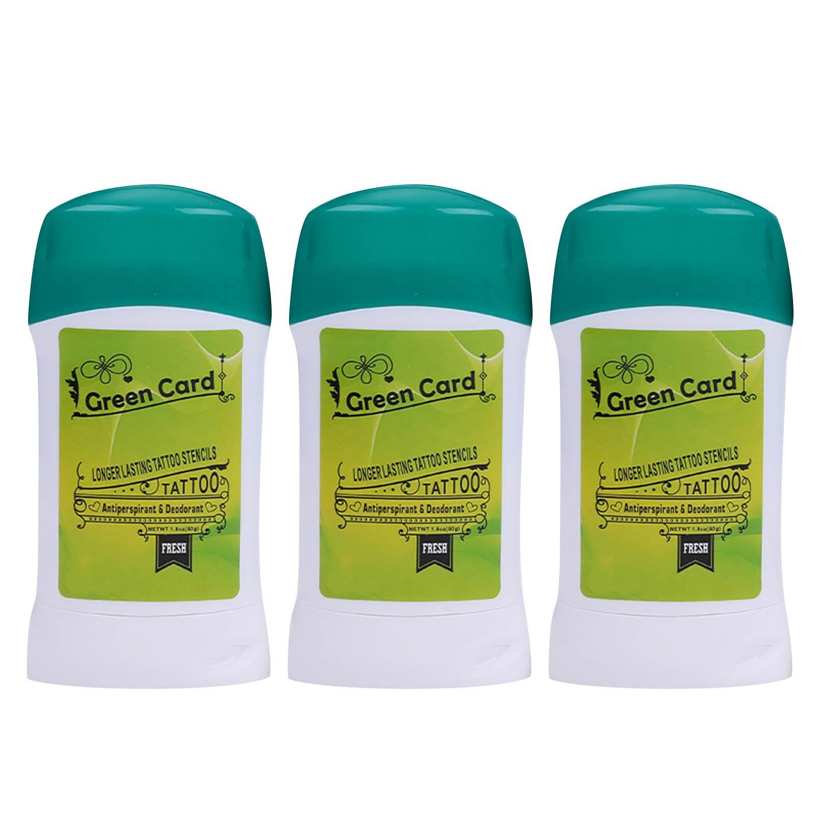 Green Card Tattoo Transfer Seife Länger Haltende Tattoo Schablonen Transfer Seife für Temporäre Tattoo Anwendung Antitranspirant Deodorant Stift One Size