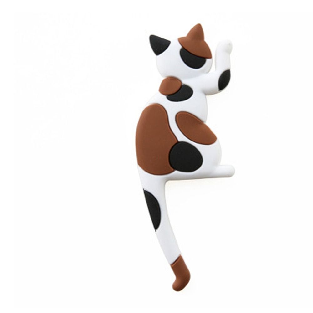 Neue Art und Weise niedlichen kreativen Multifunktions-Katze magnetische Wandhalterung Haken Kühlschrank Aufkleber Kühlschrank Magnet Dekor Kleiderbügel Halter Haken