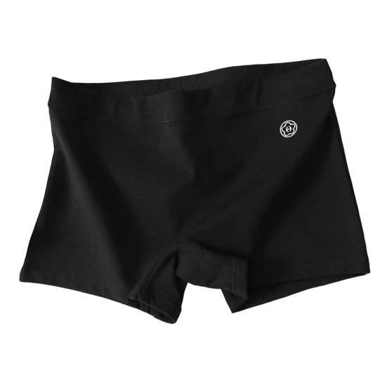Damen-Boxershorts aus Baumwolle, nahtlose Boxershorts, Unterwäsche, weiche, schmale Passform, für den täglichen Schlaf M schwarz
