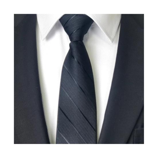 Herren Krawatte mit Reißverschlussdesign Mehrere Muster Farben Verstellbare Länge Krawatte Business Hochzeiten Partys Formelle Krawatte M