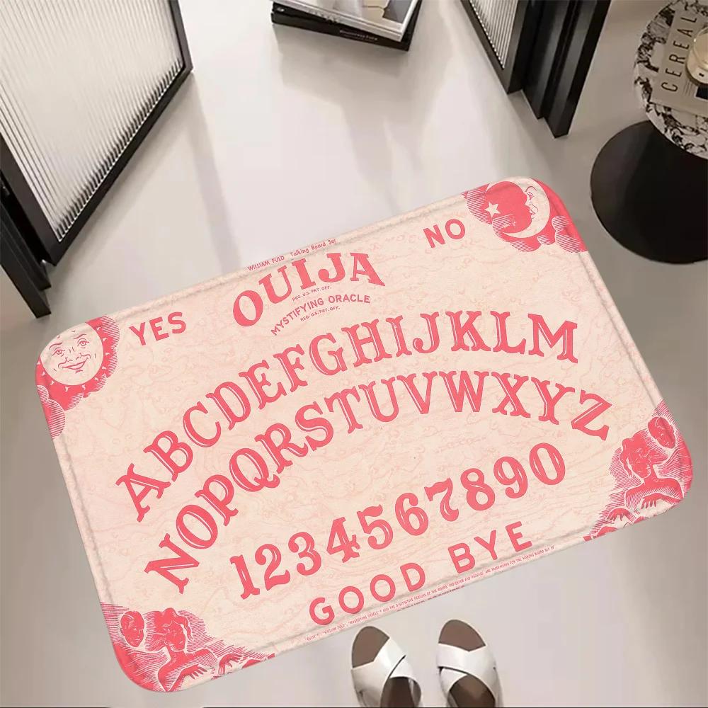 Rutschfeste Schlafzimmer-Küchenteppiche Ouija-Bretter Fußmatte Eingangsbereich Fußmatten Super saugfähiger Badezimmerteppich Balkonteppiche 40X60cm