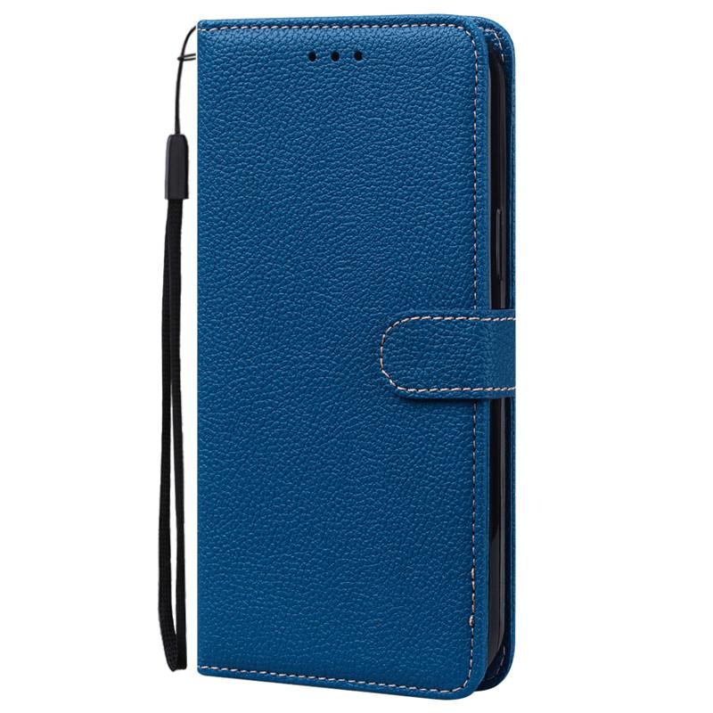 A22 Hülle für Samsung Galaxy A22 Hülle A225F Leder Flip Wallet Hülle für Samsung A22 5G Hülle A226B Weiche TPU Abdeckung Coque Fundas A22 5G SM-A226B navy blau