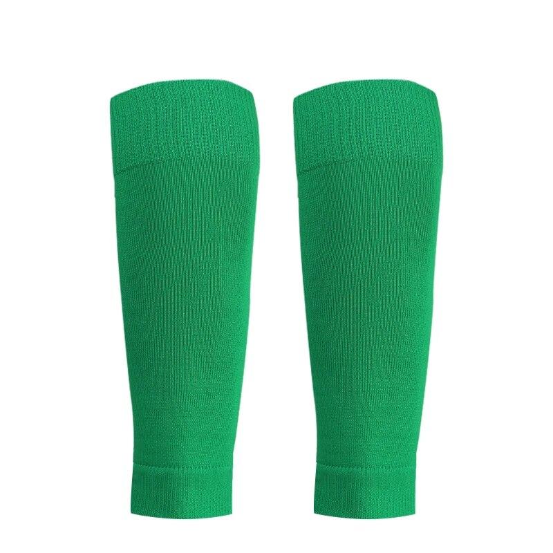 1 paar Sport Socken Mann Professionelle Fußball Socken Kinder Fußball Socken Einfarbig Atmungsaktive Knie Pads Fußball Socken Ärmeln dunkelgrüne