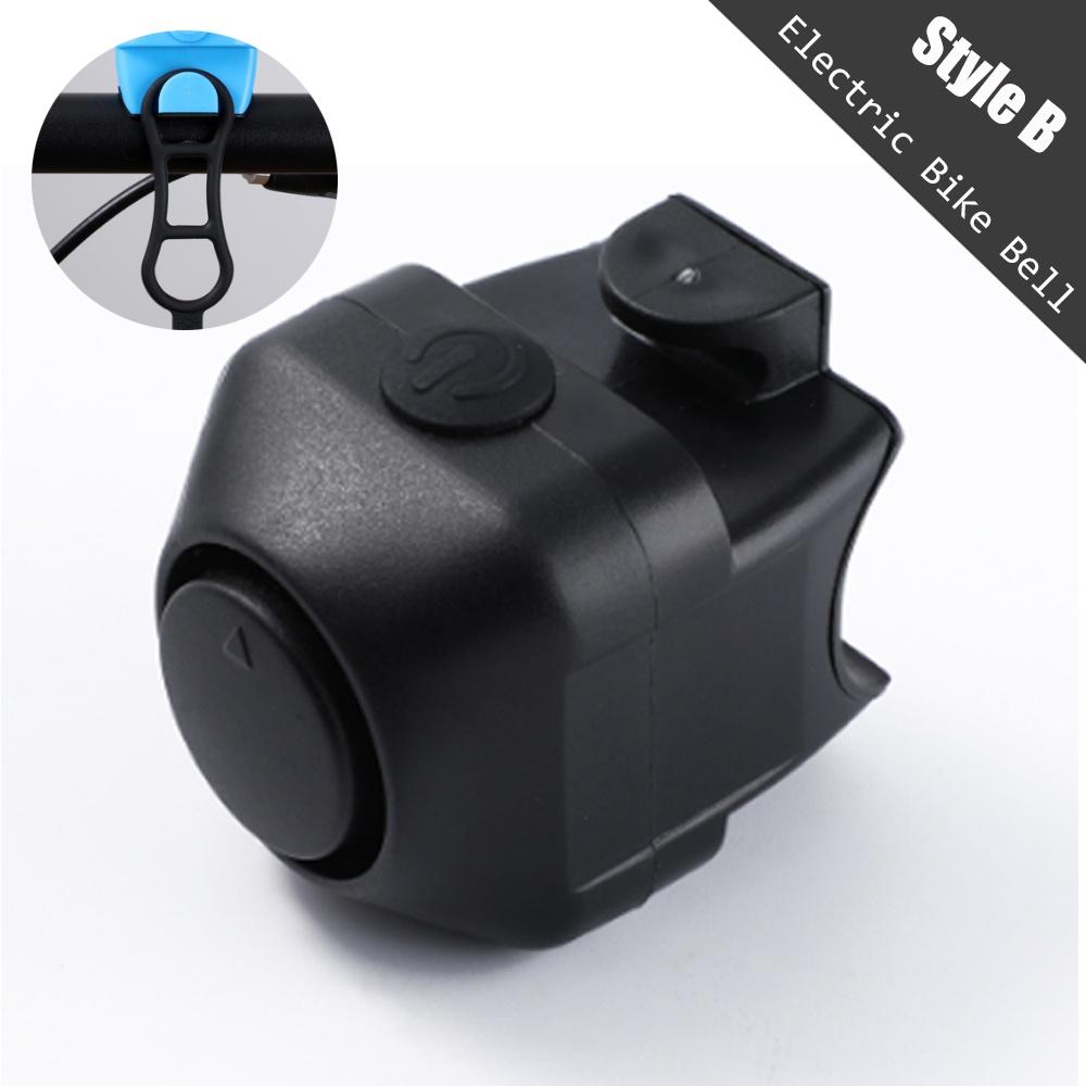 Elektrische Fahrradklingel Fahrradzubehör Elektrische Fahrradhupe Fahrradlenkerklingel schwarz