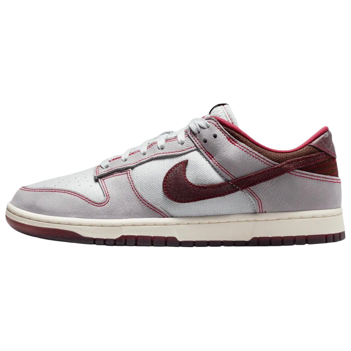 Nike Dunk Low Retro Se Bequeme Low-Top Skate-Schuhe Herren Sneaker Grau Rot IH1942001 46
