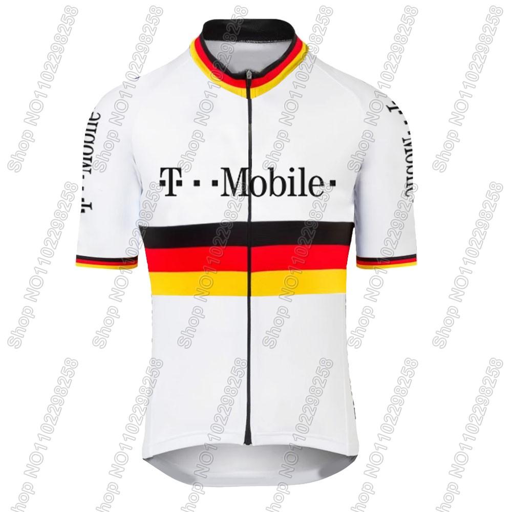 Deutschland Radsporttrikot Set Herren T-Mobileful Team Fahrradbekleidung Rennrad T-Shirts Anzug Radhose MTB Kleidung Trikot XXL