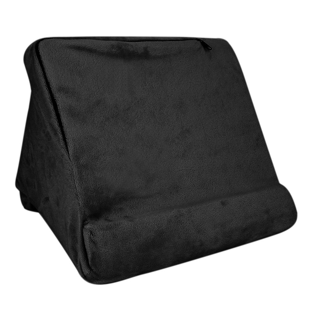 Mehrwinkel Weiches Tablet Ständer Kissen Lesehalter für Handy Tablet Buch Grau schwarz