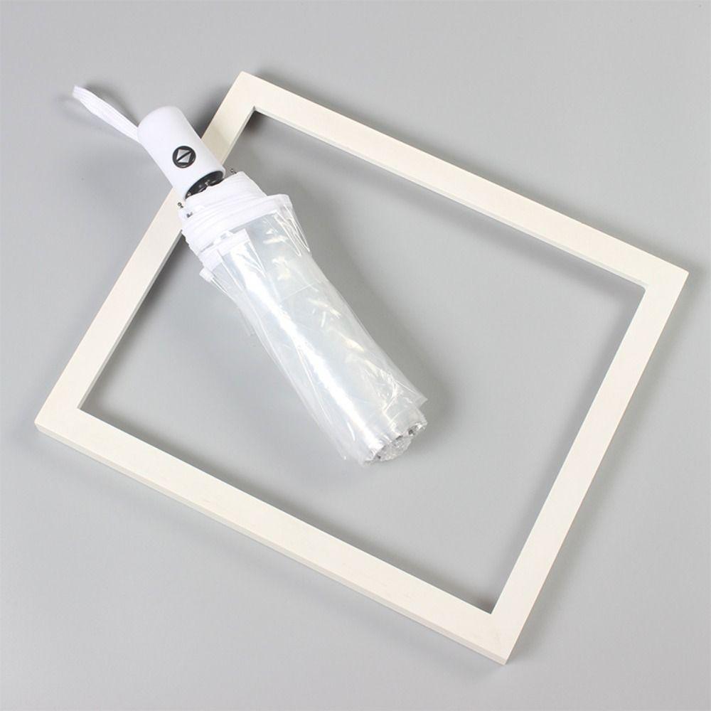 Winddichter transparenter automatischer Regenschirm Anti-Wind-faltender Sonnenschirm Klarer Regenschirm Herren automatic b