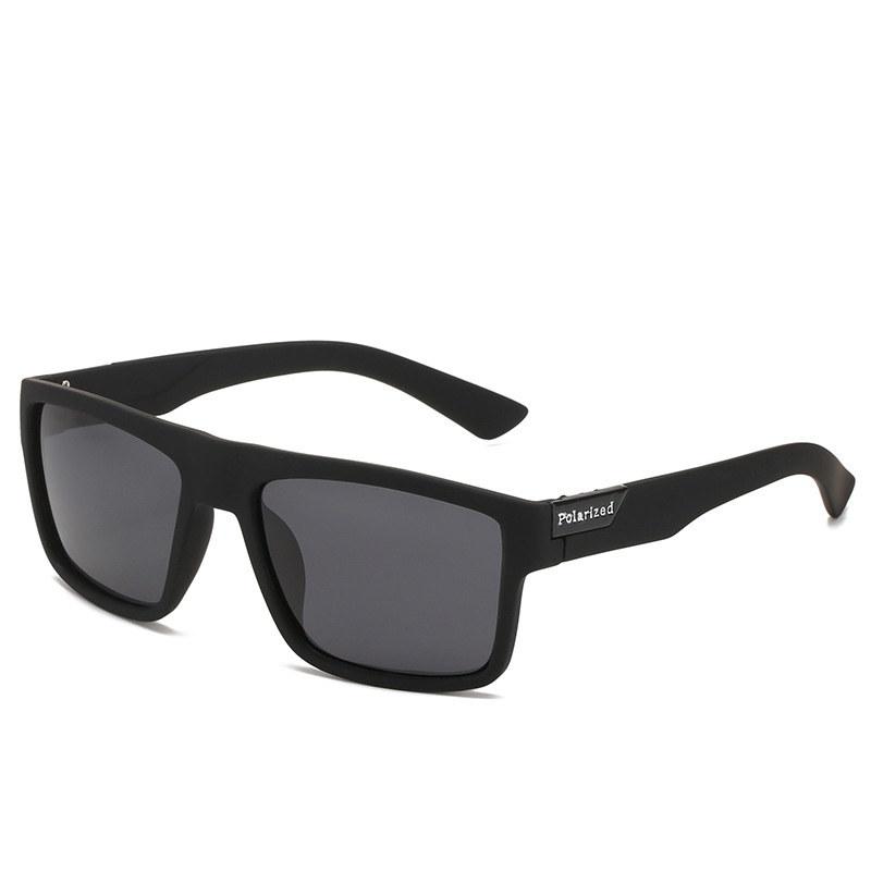 Modedesign Polarisierte Sonnenbrillen Outdoor Autofahren Angeln Brille Klassisch für Männer Mann Männlich Blendschutz UV400 Brille schwarz