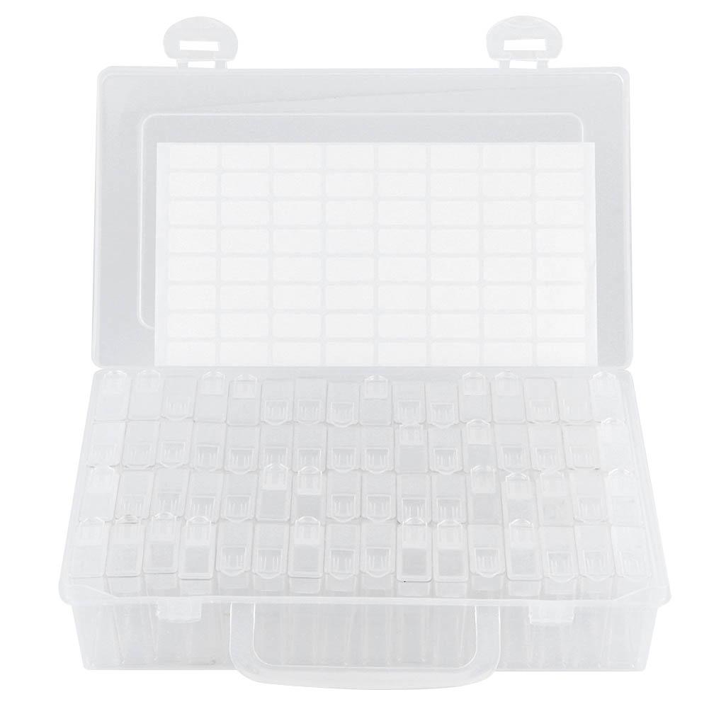 64 Fächer Diamanten Stickerei Zubehör Diamanten Malerei Boxen Koffer Organizer Zuhause Perlen Aufbewahrung