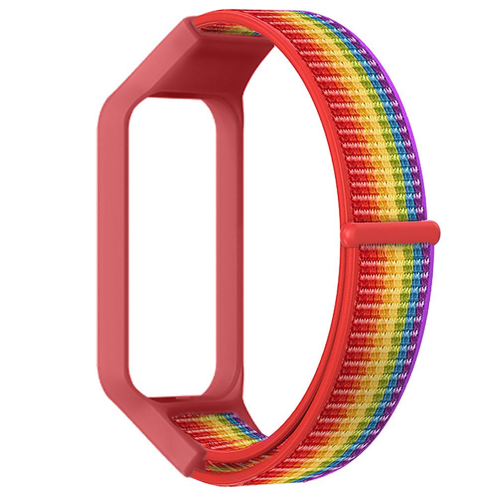 Für Redmi Band 2 Armband Nylon Loop Armband + Gehäuse Armband für Xiaomi Band 8 Active Handgelenk Gürtel Smart Watch Zubehör Redmi Band 2 red