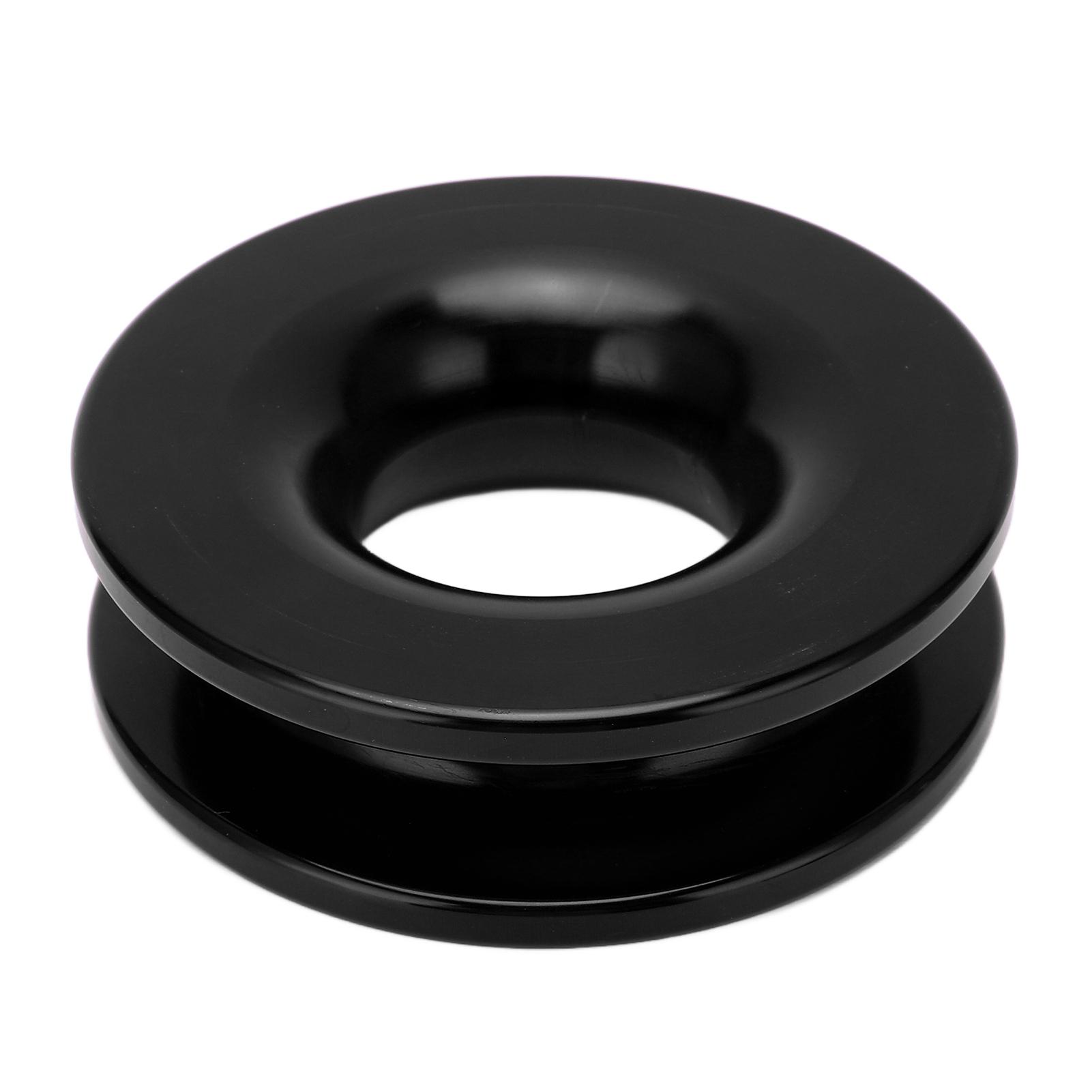 Winden Umlenkrolle 41000 lbs Bruchlast für 7/16 Zoll 1/2 Zoll Softschäkel mit 3/16 Zoll 1/4 Zoll 3/8 Zoll Seilen Black schwarz