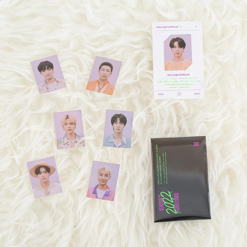 54 Stück Nicht-repetitive Bts Fotokarten Lomo Karten 2022 Tischkalender Geschenk Sammlung für Bts Fans ID photo