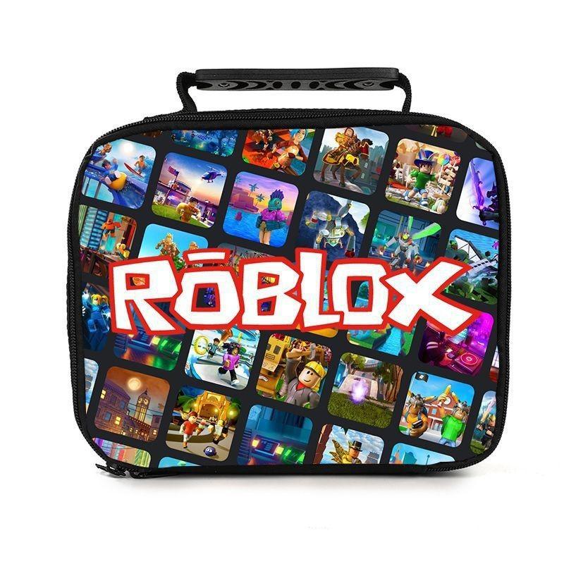 Roblox Tragbare Lunchtasche für Schüler Isolierend und Geräumig Lattice