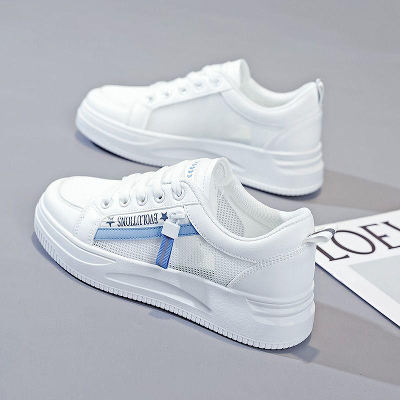All-Match Lässige Board-Schuhe Erhöhende Weiße Schuhe für Damen Schuhe Neuer Stil Frühling und Sommer Studenten Einzelne Schuhe Trend 40 white