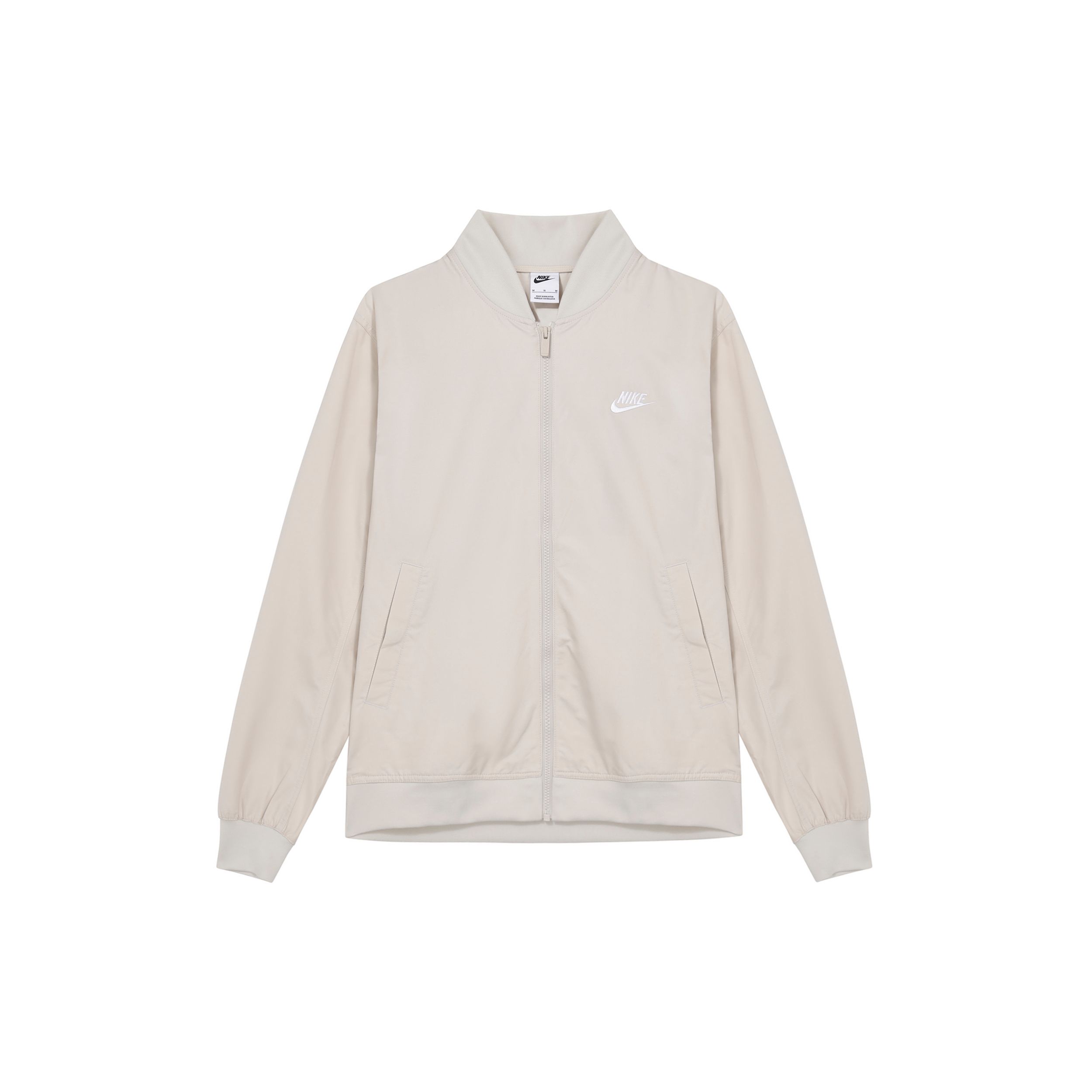 Nike einfarbige Jacke mit Reißverschlusskragen Herrenjacke Weiß DM6822-104 S