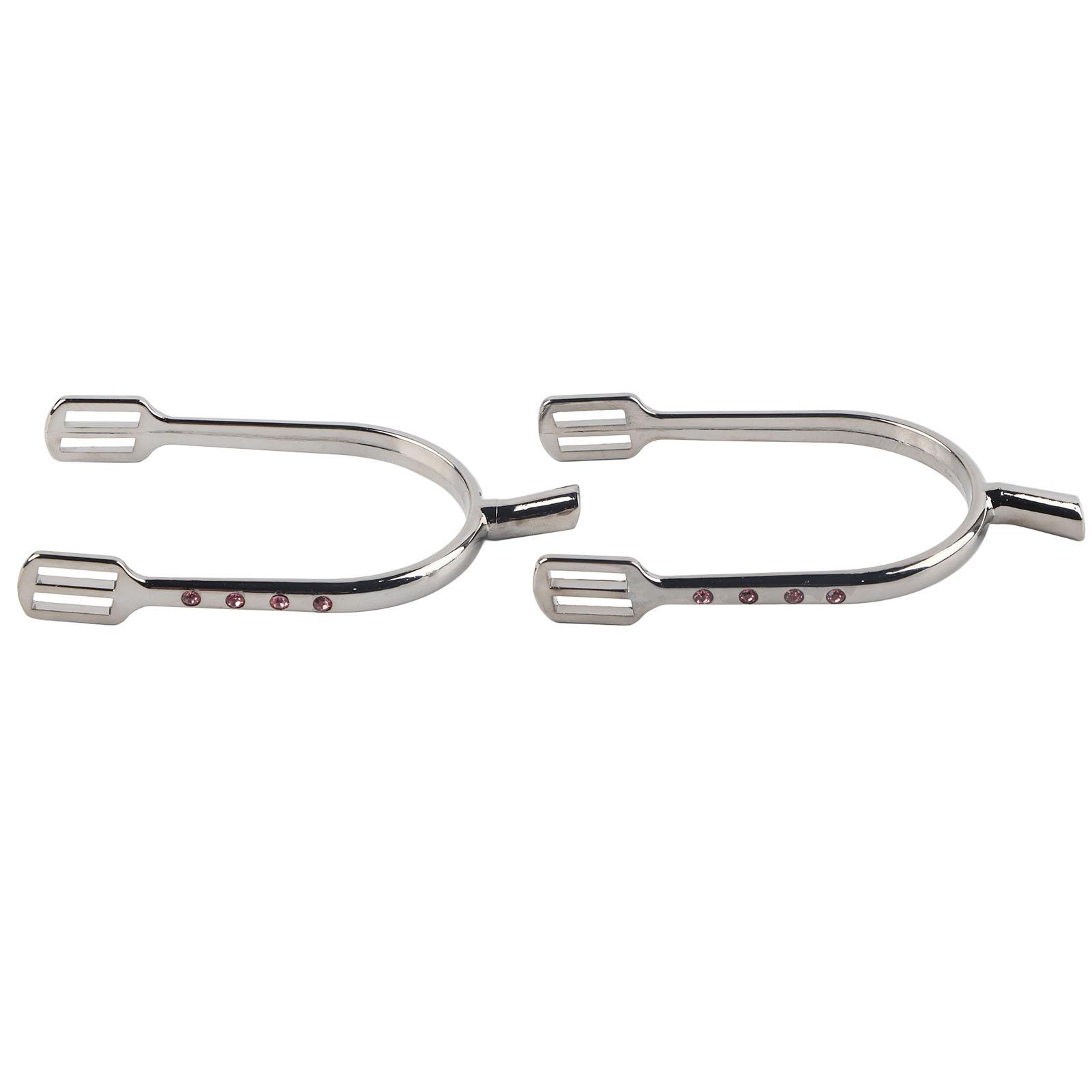 Verchromte Sporen für junge Mädchen, schmale Sporen aus Chrom-Messing-Zinklegierung für Damen(Splitter)