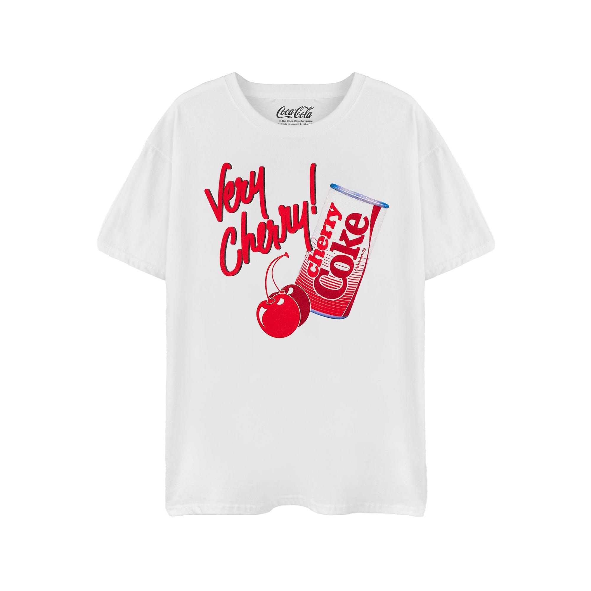 Coca-Cola Damen/Damen Very Cherry Cherry Coke T-Shirt 3XL weiß