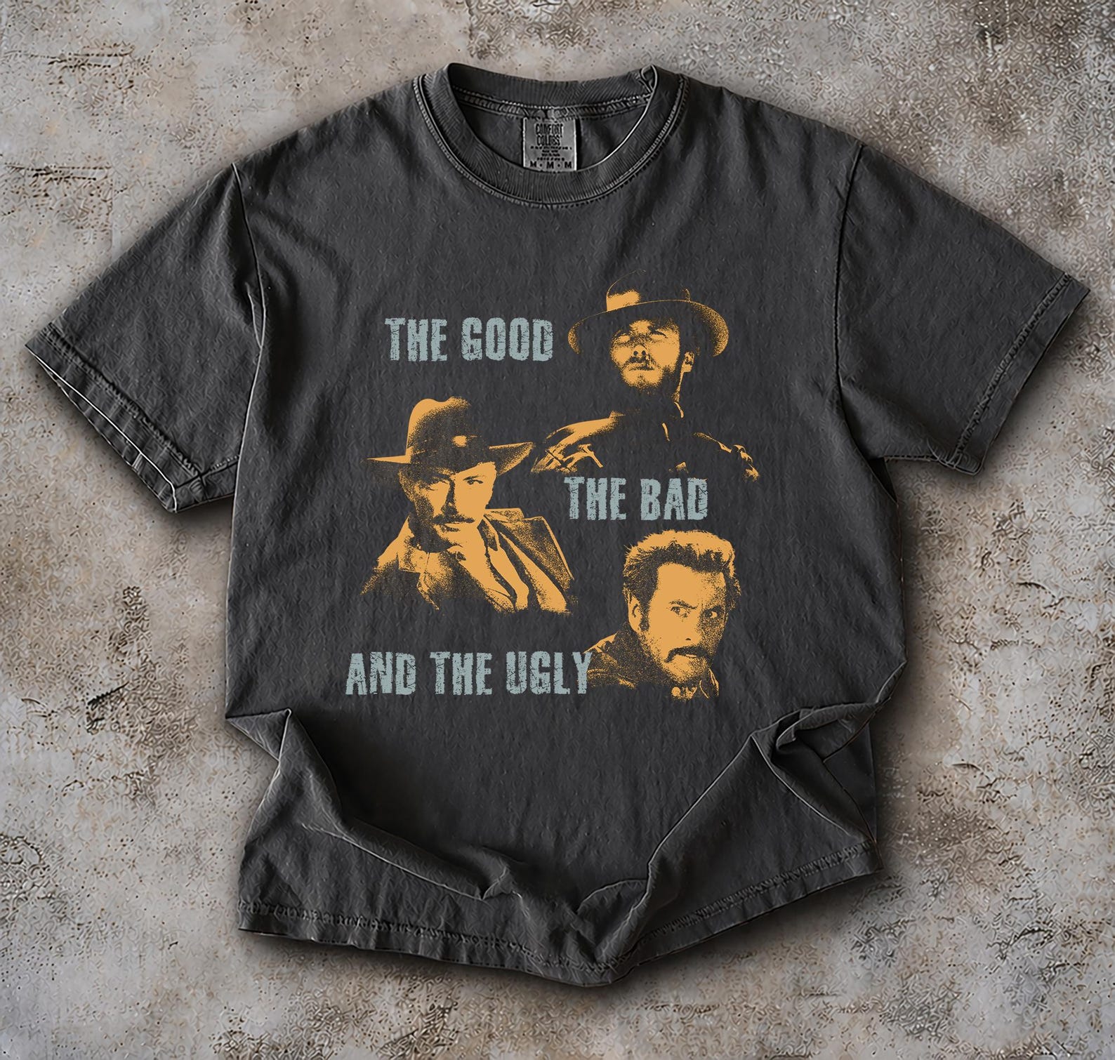 Das Gut das Böse und das Hässliche T-Shirt, Vintage Clint Eastwood Shirt, Westernfilm Grafik-T-Shirt, Unisex Film Shirt, Retro Film Shirt 4XL